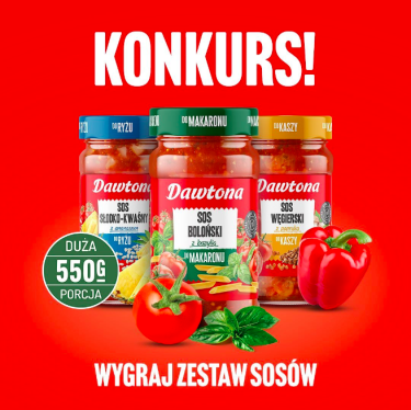 Wygraj zestaw sosów Dawtona!