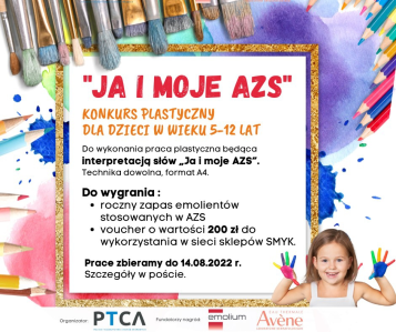 Konkurs plastyczny dla dzieci 5 - 12 lat "Ja i moje AZS /atopowe zapalenie skóry"