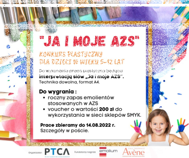Konkurs plastyczny dla dzieci 5 - 12 lat "Ja i moje AZS /atopowe zapalenie skóry"