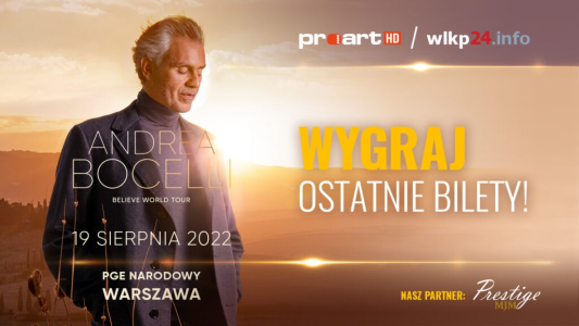 Wygraj podwójną wejściówkę na koncert ANDREI BOCELLEGO!