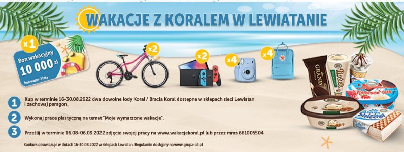 Konkurs "Wakacje z Koralem w Lewiatanie"