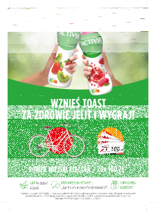 Konkurs "Wznieś toast za zdrowie jelit" Activia Intermarche