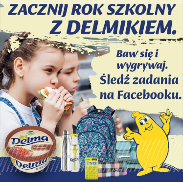 Konkurs "Wyprawka szkolna z Delmą" etapy