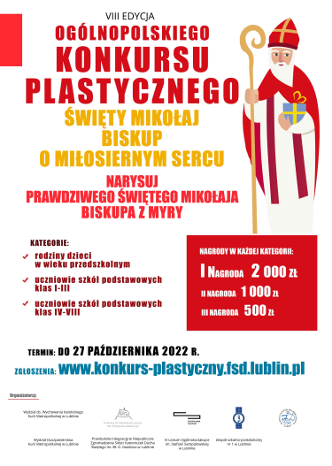 Konkurs "Święty Mikołaj - biskup o miłosiernym sercu"