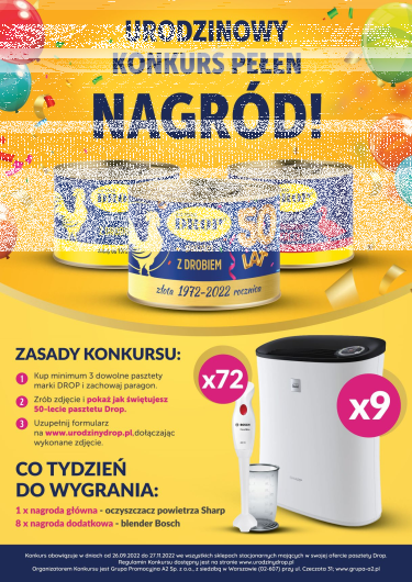 Konkurs fotograficzny "Urodziny z Drop"