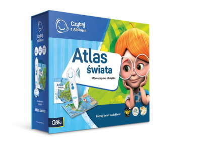 Wygraj zestaw Czytaj z Albikiem [Książka Atlas Świata + Pióro Albik]