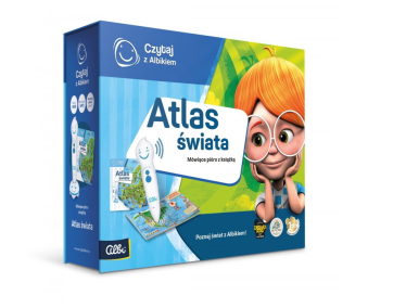 Wygraj zestaw Czytaj z Albikiem [Książka Atlas Świata + Pióro Albik]