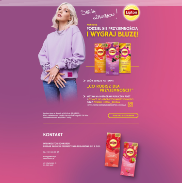 Konkurs fotograficzny "Lipton #robietodlaprzyjemnosci"