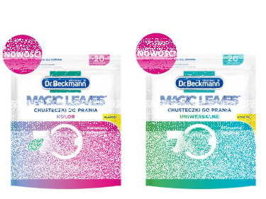 Konkurs "Wypróbuj NOWOŚĆ - Chusteczki do prania Magic Leaves marki Dr. Beckmann"