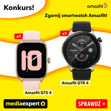 Konkurs "Zgarnij smartwatch Amazfit"