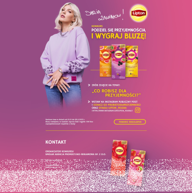 Konkurs fotograficzny "Lipton - #robietodlaprzyjemnosci" etapy tygodniowe