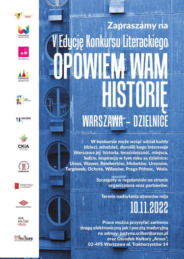 Konkurs "Opowiem Wam Historię" dzielnice Warszawy