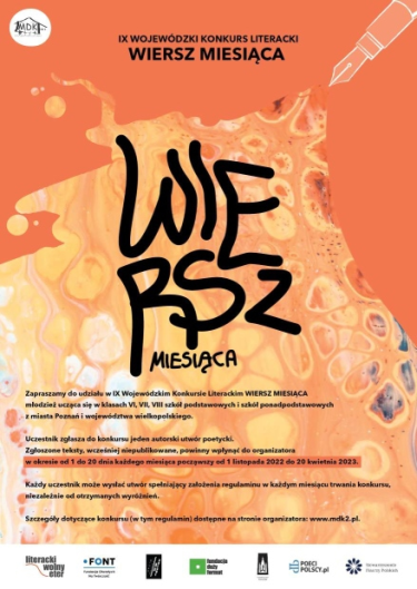 IX Wojewódzki Konkurs Literacki „Wiersz miesiąca"