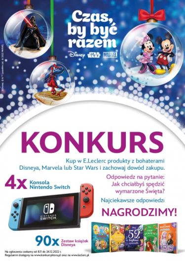 Konkurs "Jak chciałbyś spędzić wymarzone Święta?" E. Leclerc