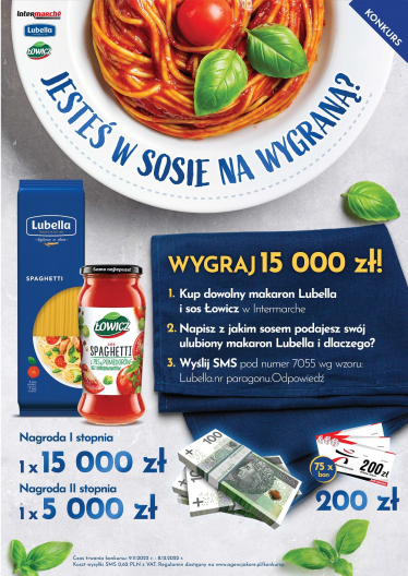 Konkurs "Jesteś w sosie na wygraną?" Lubella, Łowicz - Intermarche