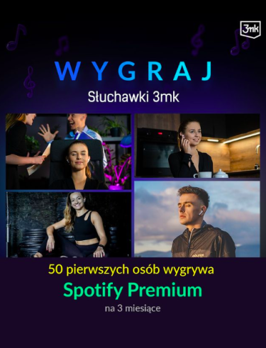 Wygraj słuchawki bezprzewodowe MovePods lub LifePods + Spotify Premium dla pierwszych 50 osób