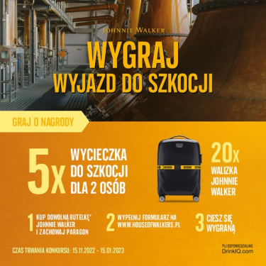 Konkurs "Wygraj Wyjazd do Szkocji" 18+