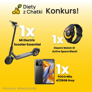 Konkurs "Złóż zamówienia na dowolną dietę Diety z Chatki i wygraj nagrody od Xiaomi"