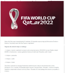 Konkurs "Typer MŚ 2022 - MKS Ciechanów"