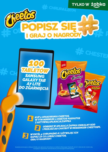 Konkurs "Popisz się z Cheetos Hashtags!" Żabka