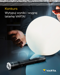 Konkurs "Wytypuj wynik i wygraj latarkę VARTA" do godz. 19:59