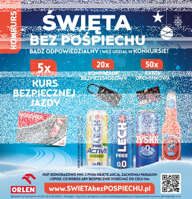 Konkurs "ŚWIĘTA BEZ POŚPIECHU" Orlen, 18+