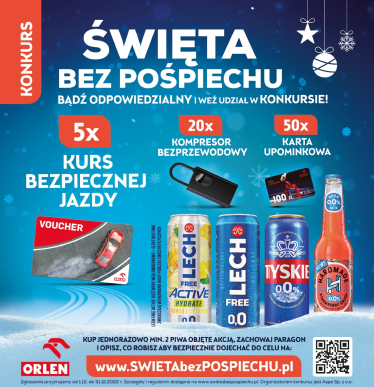 Konkurs "ŚWIĘTA BEZ POŚPIECHU" Orlen, 18+