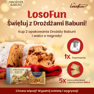 Loteria z drożdżami Babuni