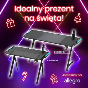 Wygraj biurko gamingowe Falcon lub Control od Gamset.