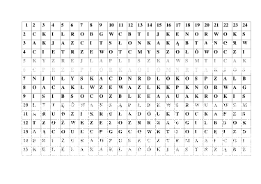 Konkurs "Odszukaj nazwy ptaków"