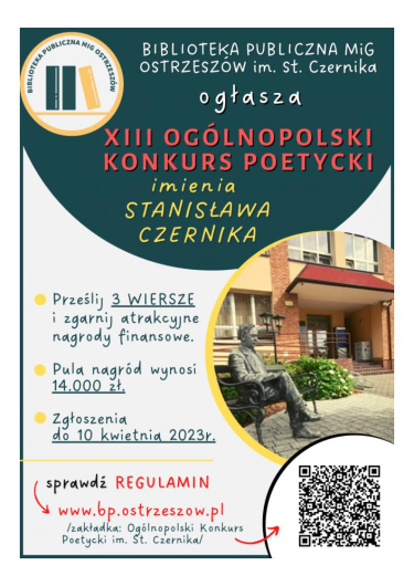 Ogólnopolski Konkurs Poetycki im. St. Czernika