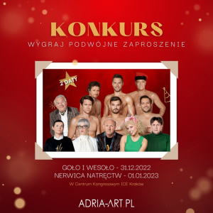 Kraków: Wygraj podwójne zaproszenie na spektakl Goło i Wesoło lub Nerwica Natręctw