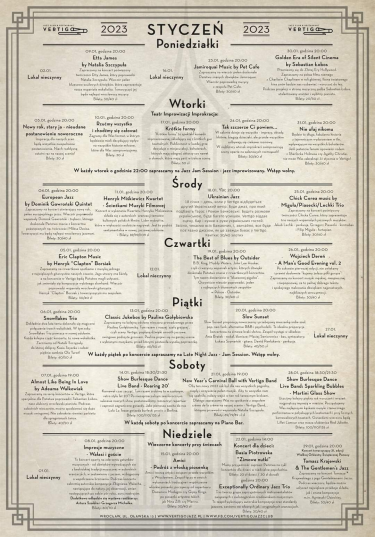 Wrocław: Konkurs "Vertigo na styczeń we wroclawiu"