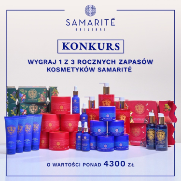 Konkurs Samarité Official - Wygraj roczny zapas kosmetyków