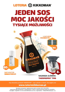 Loteria "KIKKOMAN® Jeden sos Moc Jakości Tysiące Możliwości"
