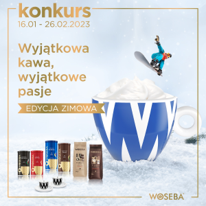 Konkurs "Pokaż jak łączysz kawę Woseba ze swoją wyjątkową zimową pasją"