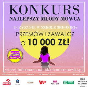 Konkurs retoryczny dla uczniów szkół średnich "Najlepszy Młody Mówca"