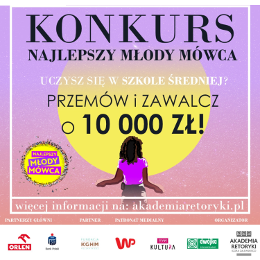 Konkurs retoryczny dla uczniów szkół średnich "Najlepszy Młody Mówca"