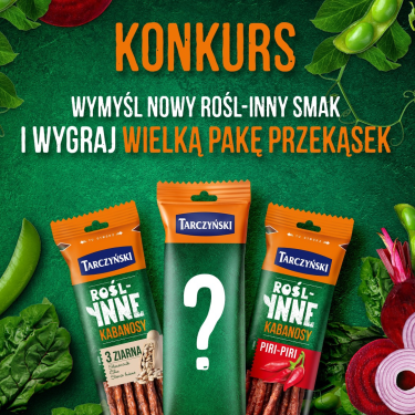 Konkurs "Wymyśl nowy smak naszych Rośl-INNYCH kabanosów"