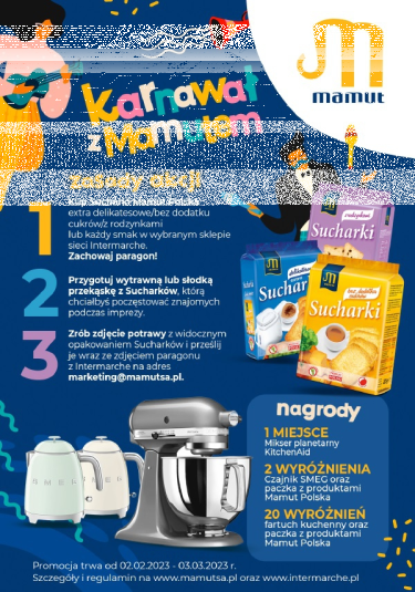Konkurs "Karnawał z Mamutem" Intermarche