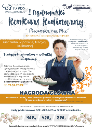 I Ogólnopolski Konkurs Kulinarny "Pieczarka Ma Moc"