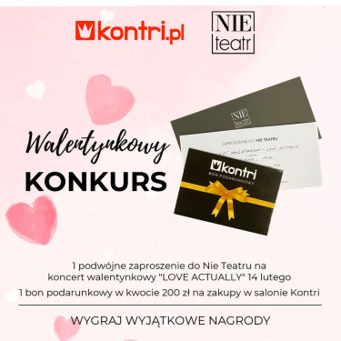 Białystok, Ełk: Walentynkowy konkurs od Kontri & Nie Teatr