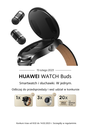 Wygraj WATCH Buds za 1 zł