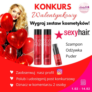 Wygraj kosmetyki do włosów marki Sexy Hair