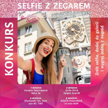 Konkurs na najfajniejsze selfie z zegarem!