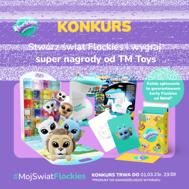 Konkurs "Stwórz świat Flockies i wygraj super nagrody od TM Toys"