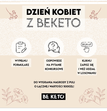 Konkurs "BeKeto™ - produkty ketogeniczne"