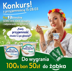 Konkurs "Kiedy przyjemność chodzi Ci po głowie?" Żabka