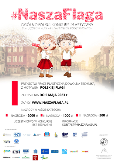 Ogólnopolski konkurs plastyczny dla uczniów szkół podstawowych "#NaszaFlaga"