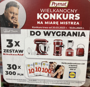 Konkurs "Wielkanocny konkurs na miarę mistrza" Prymat, Lidl